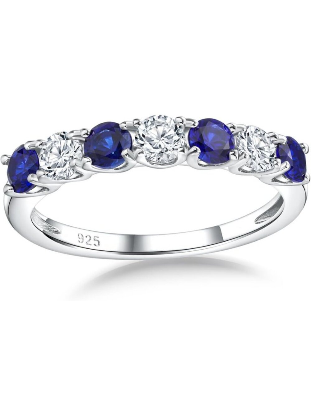 Stackable Birthstone Eternity Bands for Wedding, Anniversary & Engagement